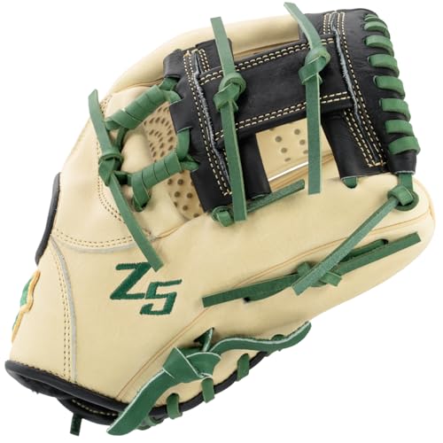 SSK Z5 Craftsman Infield Baseball Glove – 11.25” - 11.5” - 11.75” - 12” – Right & Left Hand Throw - color: Camel/Black/Forest, size: 11.5" - Right Hand Throw