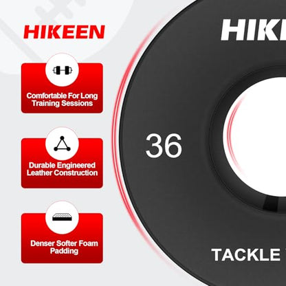 Hikeen Football Tackle Wheel Dummy Denser Softer Foam Tackling Dummies for Football Youth - Tackling Wheel with Straps (1PCS)