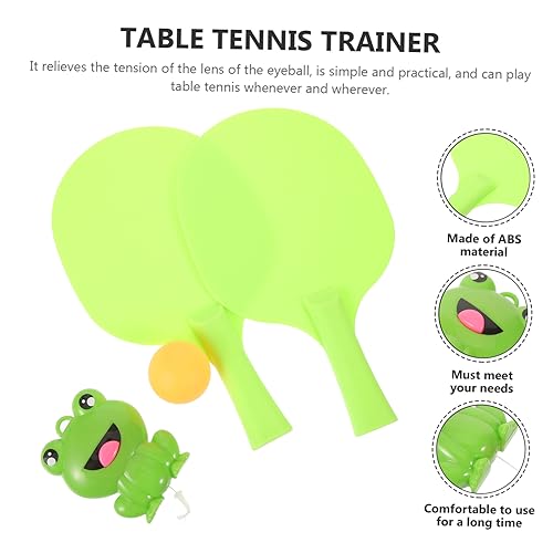 Abaodam Hanging Table Tennis Trainer Set for Kids 8-Piece Indoor Table Tennis Equipment Adjustable Height Vision and Attention Skills Development for Kids