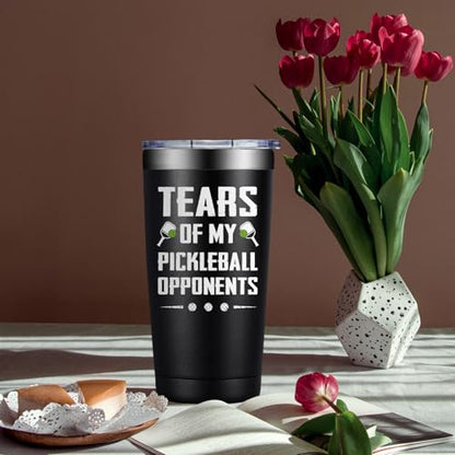 Pickleball Gifts for Men Women - Gifts for Pickleball Lovers - Great Pickleballs Gift Ideas for Birthday - 20oz Pickleballs Accessories Tumbler