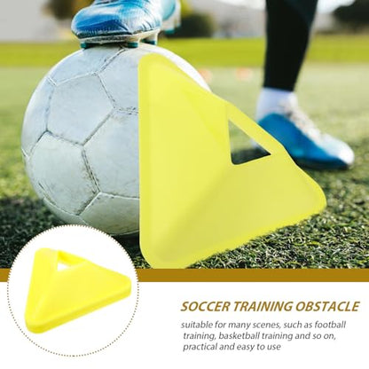 Happyyami 10pcs Soccer Training Cones Disc Set Orange Small Agility Sports Markers for Football Drills Field Practice and Soccer Coaching