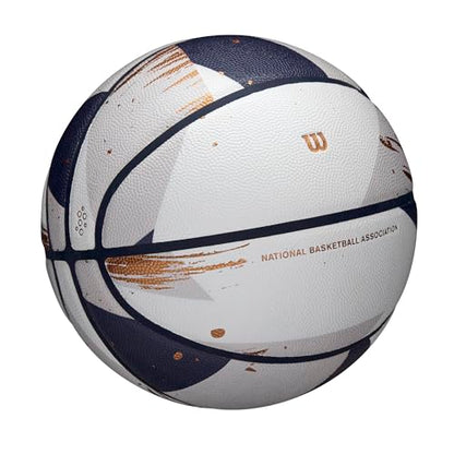 WILSON NBA Champagne Series Basketballs - color: White/Blue/Gold