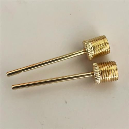 3 Pack Pump Inflating Needles,No Break Heavy Duty Air Pump Needles for Balls, Stainless Steel Body，Gold