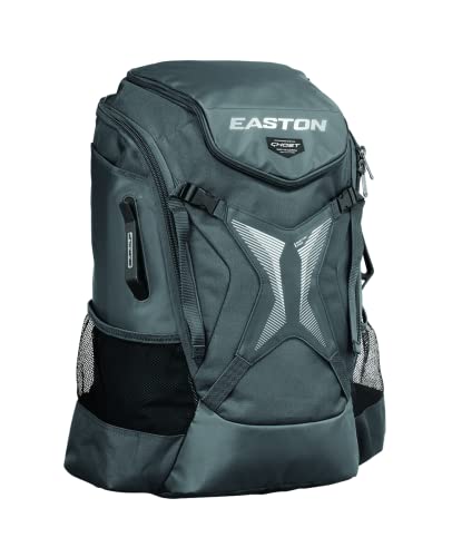 Easton | Ghost NX Backpack Equipment Bag | Adult | Fastpitch Softball | Team Logo Panel | Multiple Colors - color: Charcoal