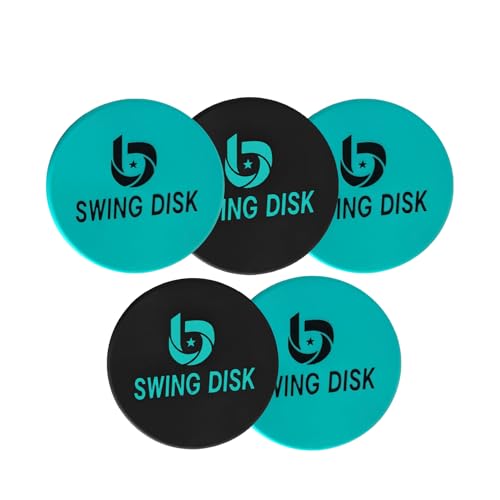 Bandit Sports Swing Disk Baseball Swing Trainer, Baseball Hitting Trainer Disks for Improving Baseball Swing, Baseball Training Equipment to Analyze Swing and Improve Batting Mechanics - size: Pack of 5