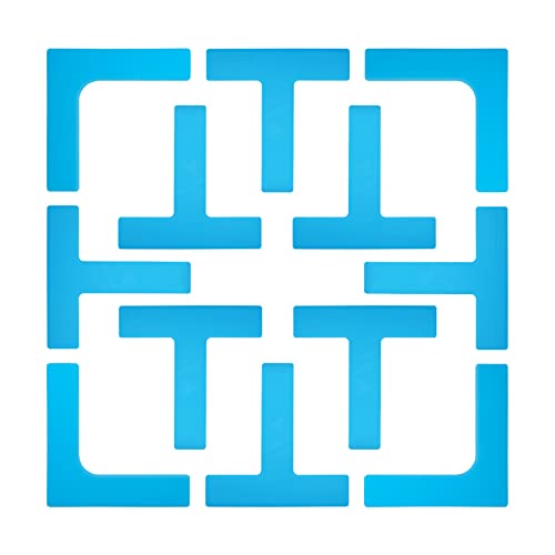 Court Marker Portable Sports Training Set Create Mini Courts with Boundary Markers Ideal for Tennis, Pickleball - color: BLUE