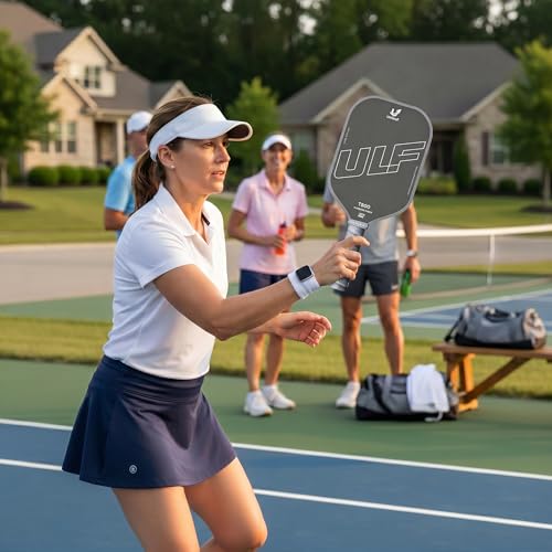 Pickleball Paddles,T800 Carbon Fiber 16mm MPP Foam Core Thermoformed Racket, Shock Absorbing Large Sweet Spot for Seniors Adults Intermediate Players,Premium Gift Set with 12-Month Warranty
