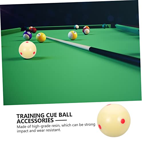 balacoo Replacement Billiard Cue Ball with Dots Pattern Phenolic Resin Training Ball for Pool Table Scratch Resistant Regulation Practice Accessory for Skill Improvement and Game Rooms