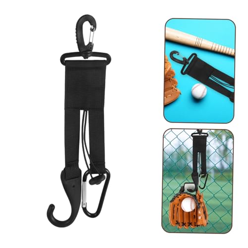 Abaodam Baseball Bat Organizer with Glove Clips Durable Fence Bag for Softball Gear Storage Water Bottle Hook Portable Camping Accessory Holder for Sports Equipment