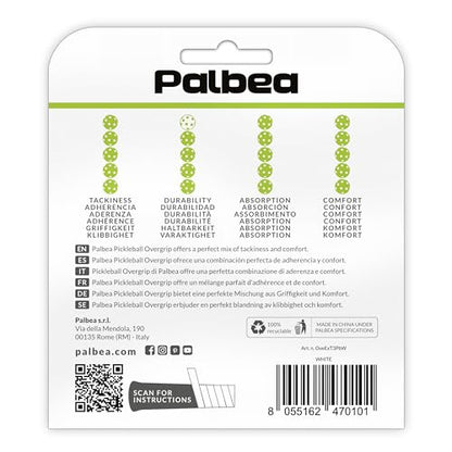 Pickleball OverGrip Tape - Pack of 3/6/12/22/60 - Extra Tacky White Pickleball Grip Tape - High Sweat Absorption & Non-Slip Soft Touch. Accessories Designed to Enhance Your Pickleball Paddle Grip Tape - style: 3-Pack White