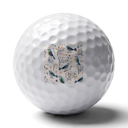 Tree Birds Spring Print Golf Balls for Men Women Practice Training Golf Balls for Indoor Outdoor Use