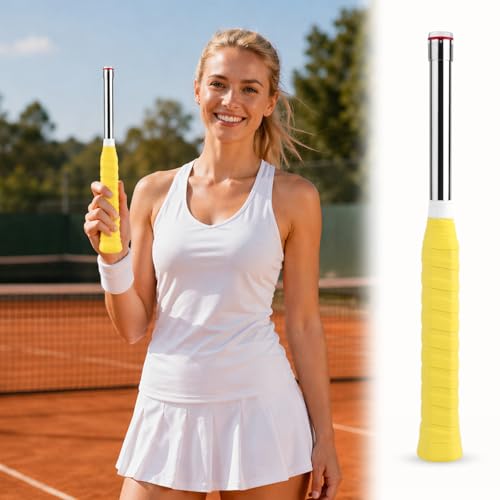 Badminton Power Trainer, Sound Feedback Badminton Swing Trainer with 33N Magnetic Resistance & Non-Slip PP Handle for Correct Technique, Training Equipment for Beginners Pros