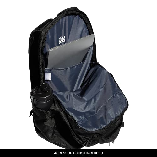 adidas Defender Sports Backpack with Shoe Compartment, Soccer Bag - color: Black/Black