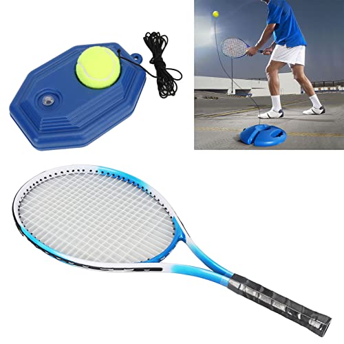 Tennis Practice Training Tool, Tennis Trainer Oversize Portable Tennis Practice Set Tennis Practice Training Tool for All Ages Beginners (2 Rackets 3 Balls)