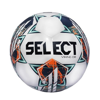 SELECT Viking DB Soccer Ball - color: White/Teal/Orange V24 - 1-Ball, size: 4
