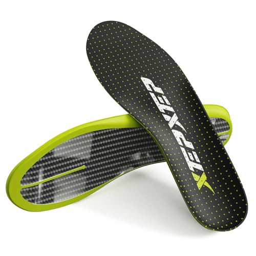 2026 Sport Carbon Fiber Performance Insoles –Customized Inserts, Non-Cleated Shoes–Basketball, Volleyball, Racquet Sports, Running & More–Run Faster, Jump Higher, Recover Quicker, Protect from Injury - size: MEN 5-5 1/2 | WOMEN 6-6 1/2--243mm