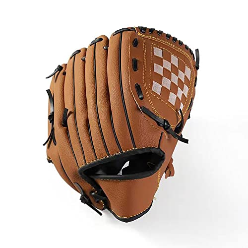 Baseball Gloves, Softball Gloves, Catcher Gloves,Suitable for Youth/Adult and Beginner Outdoor Sports Training[Right Hand Throw] - color: brown, size: 11.5