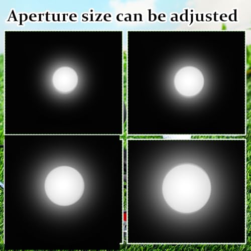 Glooglitter 1 Pack Golf Spot Light Indoor Simulator and 20 Pcs Plastic Tees Golf Simulator Pin Spot Light Super Bright Mirror Ball Spotlight for Indoor Ball Training DJ Disco Party(Adjustable)