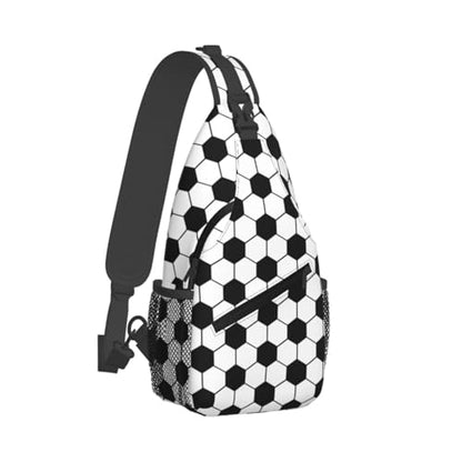 Soccer Sling Backpack Sling Bag Football Crossbody Shoulder Bag Soccer Purse Chest Bag For Men Women - color: Soccer