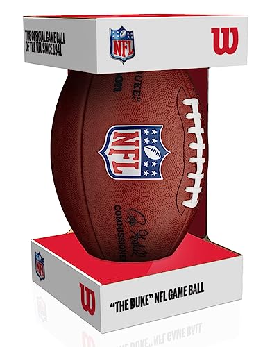 Wilson “The Duke” NFL Official Authentic Leather Game Ball Football