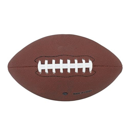 Youth Football Junior Football Kids Built to Last PU Material Size 9 with Exceptional Bounce for Matches Training Recreational Play (Brown)