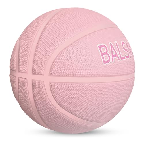 Kids Youth Basketball Size 4/5/6, 25.5"/27.5"/28.5" Basketball for Boys and Girls Indoor Outdoor Play - color: Light Pink, size: Size 5- 27.5"