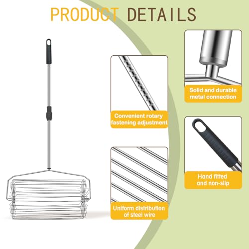 Portable Tennis Ball Picker Retractable Metal Tennis Ball Retriever Multifunction Ball Collector