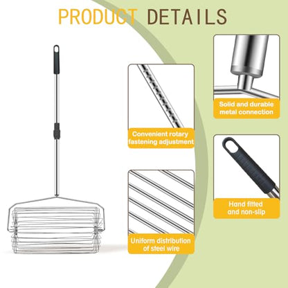 Portable Tennis Ball Picker Retractable Metal Tennis Ball Retriever Multifunction Ball Collector