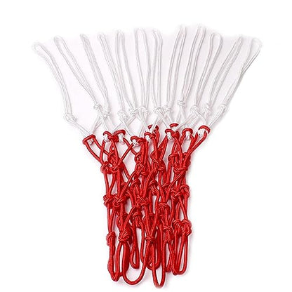 Balacoo Nylon Basketball Net Replacement Heavy Duty Design with Loops for Standard Rims Durable Easy to Install Basketball Accessories for Indoor and Outdoor Courts