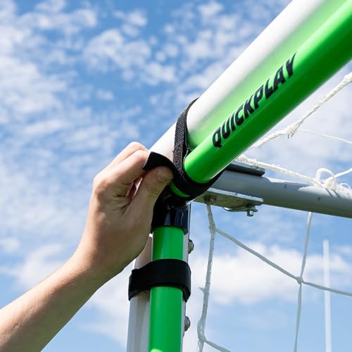 QuickPlay Goal Corner Target Frames Set of 2 - Soccer Goal Target Corners for Shooting Accuracy Training - Corner Targets for Soccer Goals with Quick Attach Straps, Carry Bag and Ground Stakes