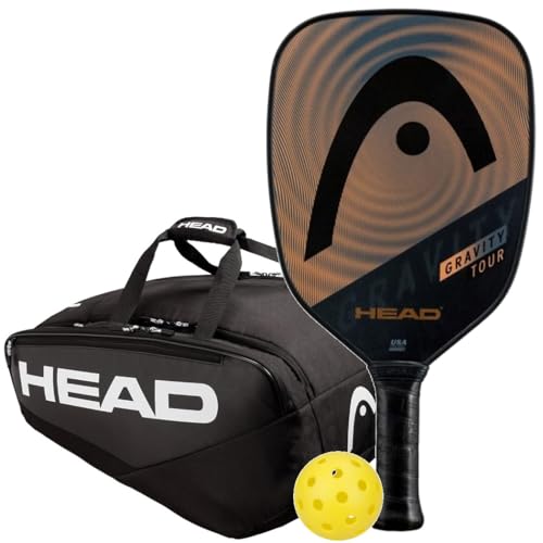 Head Gravity Tour Pickleball Paddle (Add an Optional Additional Paddle, Pickleball/Tennis Bag and Balls to Customize a Set)
