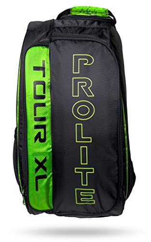 PROLITE Tour XL Pickleball Bag | Men's and Women's Pickleball XL Backpack | Adjustable Straps | | Lime Green/Hot Pink/Blue - color: Lime Green