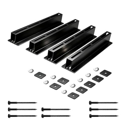 Heavy Duty Garage Ceiling Storage Rack System, Overhead Bin Slide Track Rails for 3 Bins (4 Pack), Adjustable Tote Hanger, 176 Lbs Capacity Steel - size: 4 Pack