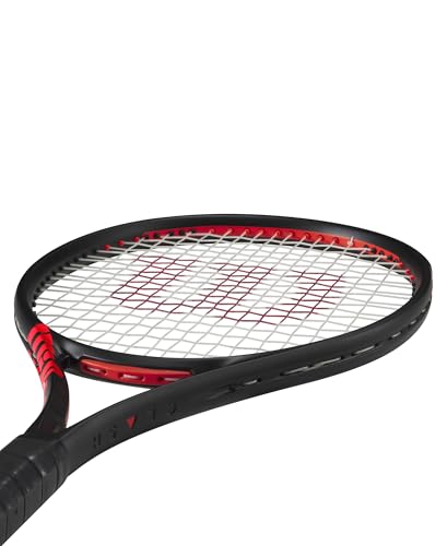 Wilson Clash 108 V3 Strung Adult Performance Tennis Racket - Grip Size 1-4 1/8", Strung with Sensation 16 Natural at Mid Range Tension