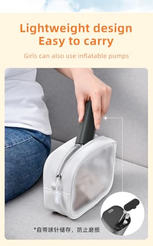 Electric Ball Pump,Portable Electric Ball Pump, Suitable for Fast Inflation of Basketball, Football, Volleyball, and Rugby, Equipped with Three Inflation Needles, Lightweight and Easy to Carry