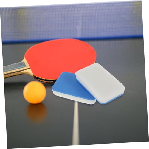 KICHOUSE 2pcs Table Tennis Paddle Cleaner Racket Cleaning Tool Reusable Sponge Portable and Easy to Clean