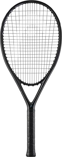 HEAD PWR 115 Tennis Racquet – Lightweight Oversized Frame for Beginner & Intermediate Players, Extended Length (27.7 in), Strung Mid Tension with Velocity 16G String, 4 3/8" Grip - size: 4 3/8
