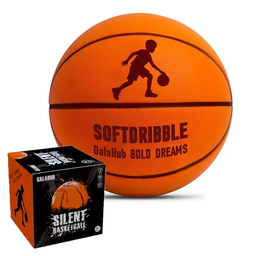 GalaHub Silent Basketball Airless Indoor Training Ball 2026 New Upgraded Soft Foam Noiseless Basketball | Soundless Ball for Indoor Training and Quiet Dribbling | Gift for Sport Lover - color: Size-7