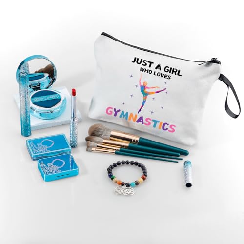 Gymnastics Cosmetic Bag, Travel & Daily Use, Gymnastics Theme, Multifunctional Makeup Bag, Gift for Girls & Women,Christmas - color: Gymnastics