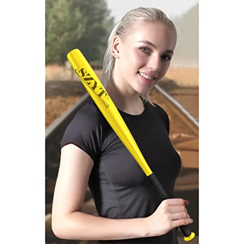 32 inch Baseball Bat Softball Bat T-Ball Bat Home Defense Self-Defense Aluminum Alloy Lightweight High Gloss - color: High Gloss Lemon Yellow, style: 32 inch