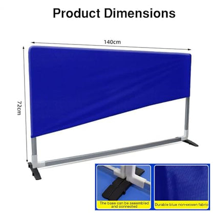The Movable Ping Pong Ball Baffle,Table Tennis Baffle, Ping Pong Field Fence Block, Reusable Fabric with Galvanized Steel Pipe Frame for Indoor/Outdoor Setup，（10 Pieces） - size: 10 pieces