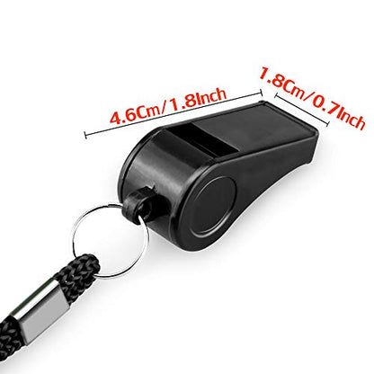 Whistle, Outdoor Sports Whistles with Lanyard, Very Loud Sound Whistles Bulk Perfect for Referees, Coaches, Emergencies - color: 24PCS Whistles
