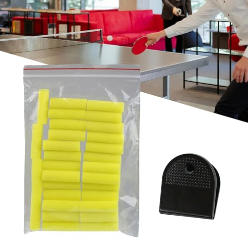 A Set 30 Pcs Cylinder Table Tennis Glues Brush for Water-Base Glues Sponge Wipe Table Tennis Racket Sponge Wipe Brush Set