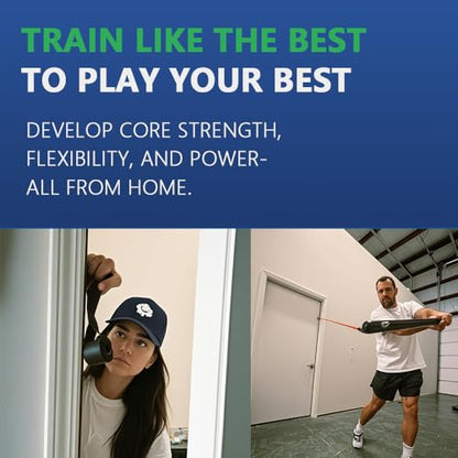 Baseball Swing Training Aid with 5 Adjustable Resistance Bands, Batting Practice Equipment for Speed and Mechanics, All Ages