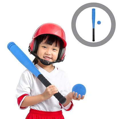 HANABASS Super Safe Baseball Bat Set for Age Blue Bat with Ball for Indoor Outdoor Practice Lightweight Easy to Grip