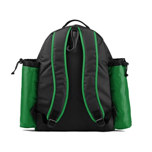 Boombah Tyro Baseball/Softball Bat Backpack - 20" x 15" x 10" - Holds 2 Bats up to Barrel Size of 2-5/8" - color: Black/Kelly Green
