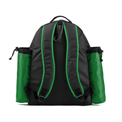 Boombah Tyro Baseball/Softball Bat Backpack - 20" x 15" x 10" - Holds 2 Bats up to Barrel Size of 2-5/8" - color: Black/Kelly Green