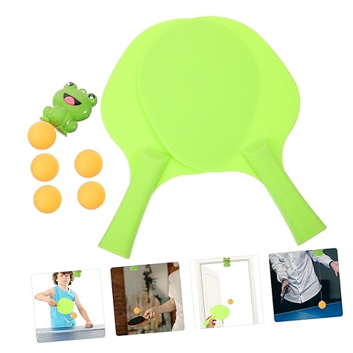 Abaodam Hanging Table Tennis Trainer Set for Kids 8-Piece Indoor Table Tennis Equipment Adjustable Height Vision and Attention Skills Development for Kids