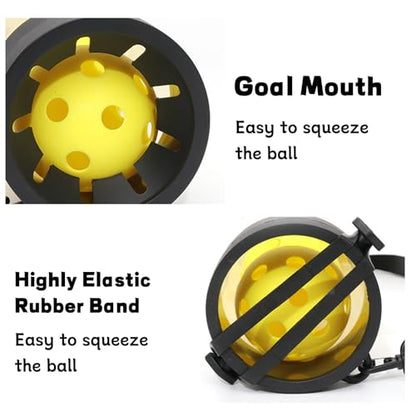 Pickleball Ball Retriever 17 Ball Pickleball Tube Ball Pickup Tennis Ball Tube with Shoulder Strap, Easy Pickup Portable Pickleballs Balls Holder