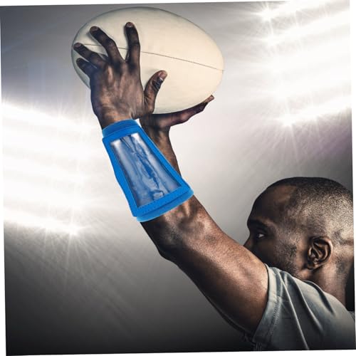 WOONEKY Football Play Wristband Arm Band for Youth Adults Multi-Sport Card Holder for Football Baseball Basketball Comfortable Elastic Training Accessory